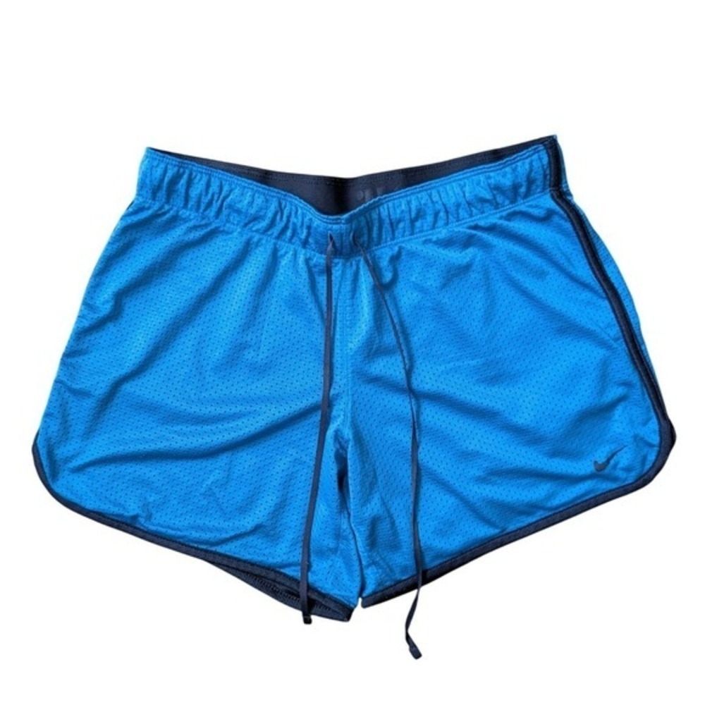 Nike 90s Retro Sporty Blokecore Vibrant Aqua Blue Mesh Active Shorts